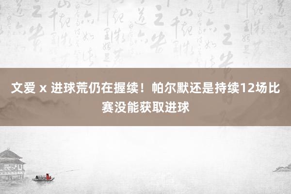 文爱 x 进球荒仍在握续！帕尔默还是持续12场比赛没能获取进球